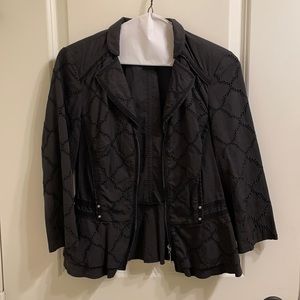 White House Black Market Black 3/4” sleeve jacket